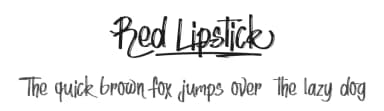 Red Lipstick by Typhoon Type - Suthi Srisopha — Script Handwritten Font — thumbnail 1