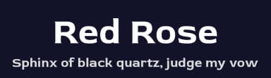 Red Rose by MagicType — Sans Serif Font — thumbnail 2