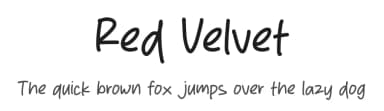 Red Velvet by MJType — Script Handwritten Font — thumbnail 1
