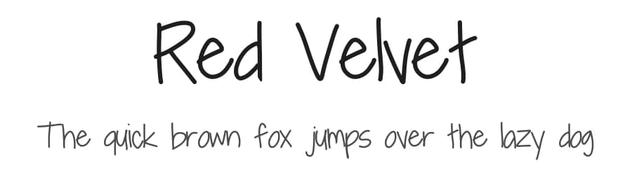 Red Velvet by Geronimo Font Studios — Script Handwritten Font