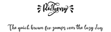 Redberry by Rusd — Script Handwritten Font — thumbnail 1