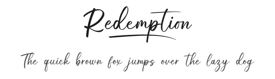 Redemption by Bluestype Studio — Script Handwritten Font — preview 1