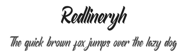 Redlineryh by Shanaya Studio — Script Handwritten Font
