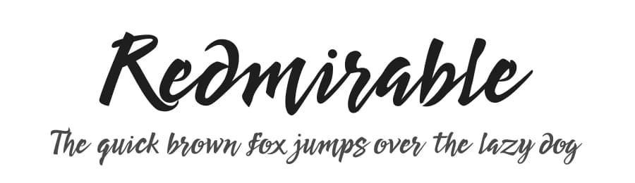 Redmirable by Mindtype Co. — Script Handwritten Font