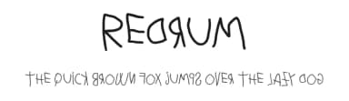 Redrum by Woodcutter — Script Handwritten Font — thumbnail 1