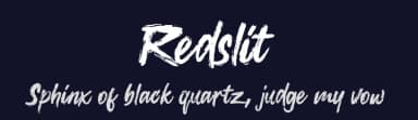 Redslit by zamjump — Script Handwritten Font — thumbnail 2