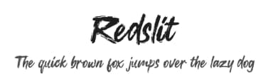 Redslit by zamjump — Script Handwritten Font — thumbnail 1