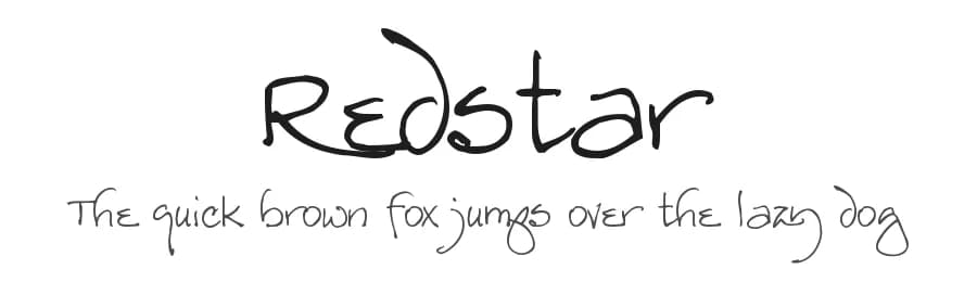Redstar by Gaut Fonts — Script Handwritten Font