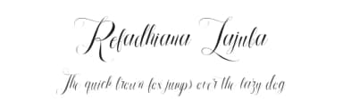 Refadhiana Lajuba by Aqeela Studio — Script Handwritten Font — thumbnail 1
