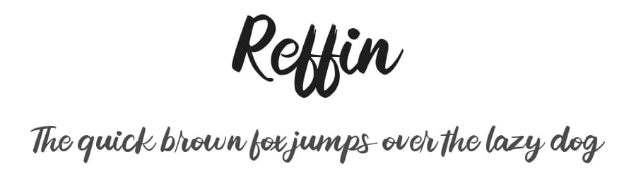 Reffin by Vunira Design — Script Handwritten Font