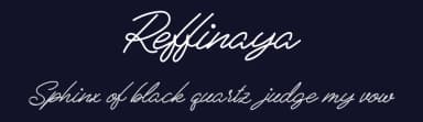 Reffinaya by Vunira Design — Script Handwritten Font — thumbnail 2