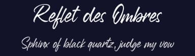 Reflet des Ombres by BlackFridayFont FMF — Script Handwritten Font — thumbnail 2