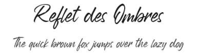 Reflet des Ombres by BlackFridayFont FMF — Script Handwritten Font — thumbnail 1