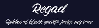 Regad by Vunira Design — Script Handwritten Font — thumbnail 2