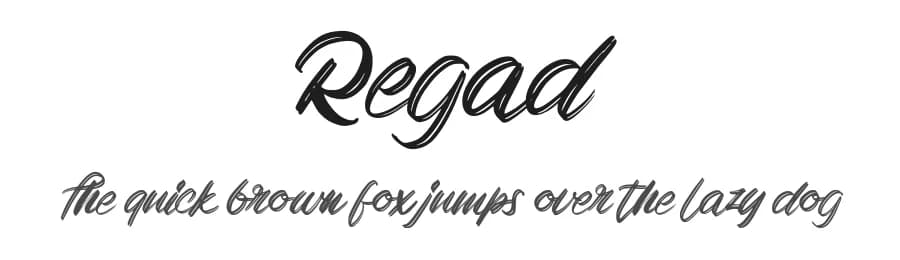 Regad by Vunira Design — Script Handwritten Font