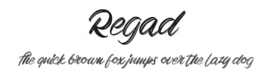 Regad by Vunira Design — Script Handwritten Font — thumbnail 1
