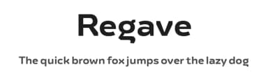 Regave by Wahyu & Sani Co. — Sans Serif Font — thumbnail 1