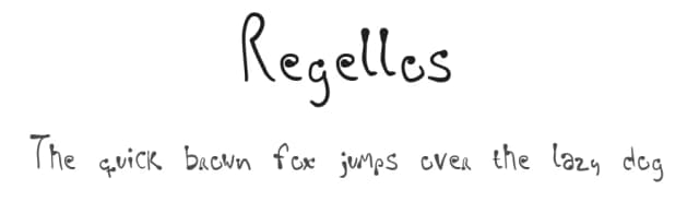 Regellos by Lis Bokt — Script Handwritten Font