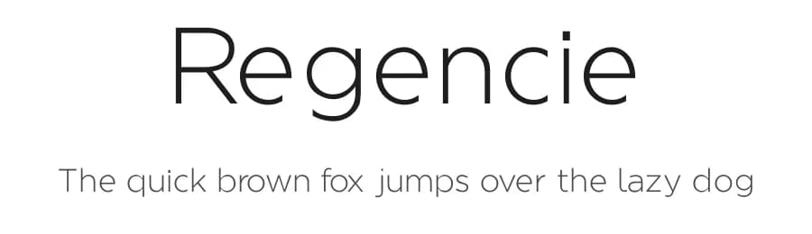 Regencie by Álvaro Thomáz — Sans Serif Font
