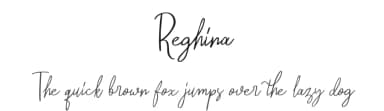 Reghina by Ianmikraz — Script Handwritten Font — thumbnail 1