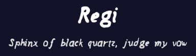 Regi by Peng Yiliang — Script Handwritten Font — thumbnail 2