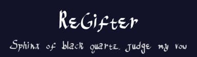 ReGifter by Serendipity Fonts — Script Handwritten Font — thumbnail 2