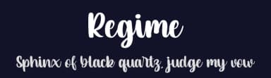 Regime by Vztype Studio — Script Handwritten Font — thumbnail 2