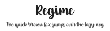 Regime by Vztype Studio — Script Handwritten Font — thumbnail 1