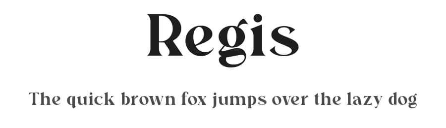 Regis by Type and Company — Serif Font