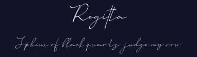 Regitta by Vunira Design — Script Handwritten Font — thumbnail 2