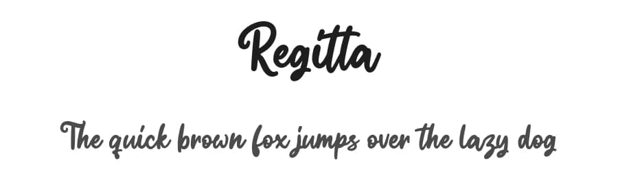 Regitta by Weape Studio — Script Handwritten Font