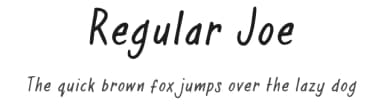 Regular Joe by JOEBOB graphics — Script Handwritten Font — thumbnail 1
