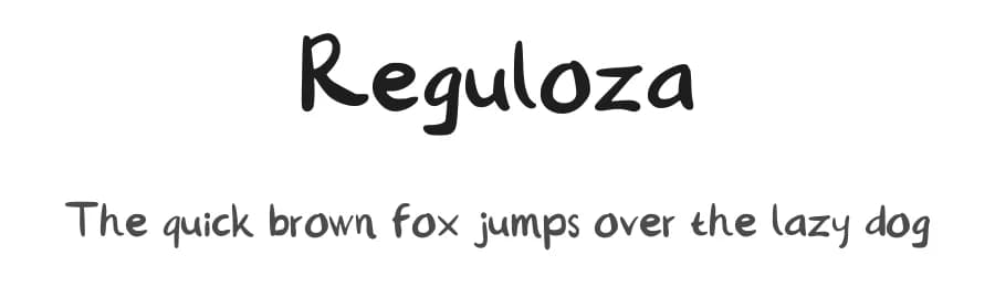 Reguloza by Azis Maulana Ihsan — Script Handwritten Font