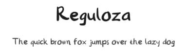 Reguloza by Azis Maulana Ihsan — Script Handwritten Font — thumbnail 1