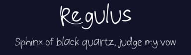 Regulus by Sidkia Nurisa Firda — Script Handwritten Font — thumbnail 2
