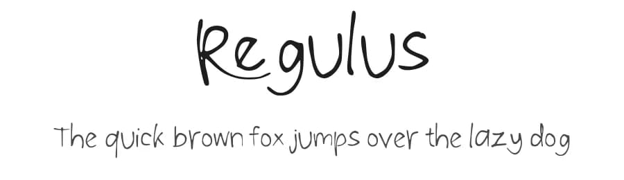 Regulus by Sidkia Nurisa Firda — Script Handwritten Font