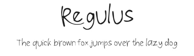 Regulus by Sidkia Nurisa Firda — Script Handwritten Font