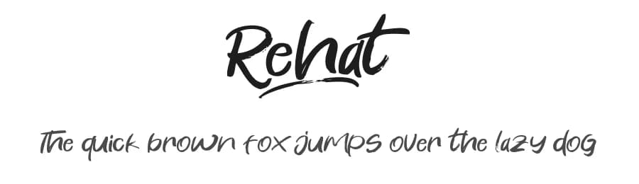 Rehat by Khurasan — Script Handwritten Font