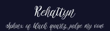 Rehattyn by Nur Solikh — Script Handwritten Font — thumbnail 2