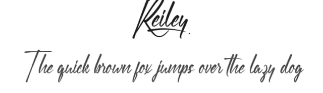 Reiley by RaisProject — Script Handwritten Font