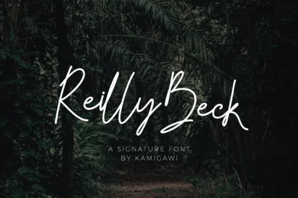 Reilly Beck Font by kamigawi.etc — Script Handwritten Font