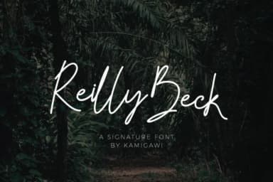 Reilly Beck Font by kamigawi.etc — Script Handwritten Font — thumbnail 1