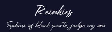 Reinkies by Almarkhatype — Script Handwritten Font — thumbnail 2