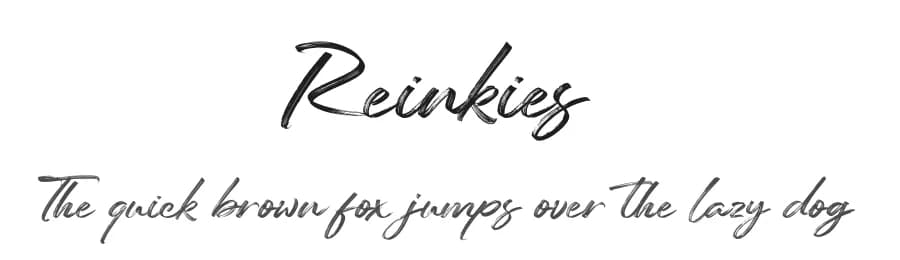 Reinkies by Almarkhatype — Script Handwritten Font — preview 1