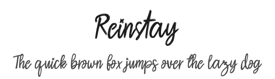 Reinstay by StringLabs Creative Studio — Script Handwritten Font