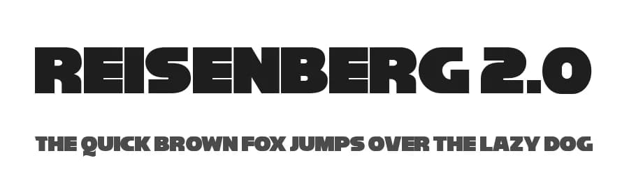 Reisenberg 2.0 by Sharkshock — Sans Serif Font