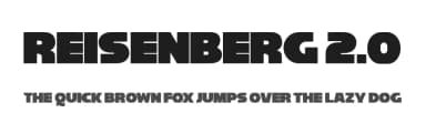Reisenberg 2.0 by Sharkshock — Sans Serif Font — thumbnail 1