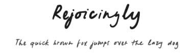 Rejoicingly by Get Studio — Script Handwritten Font — thumbnail 1