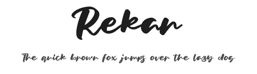 Rekan by Typefactoryco — Script Handwritten Font