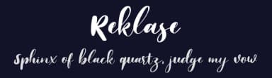 Reklase by Letterhend Studio — Script Handwritten Font — thumbnail 2